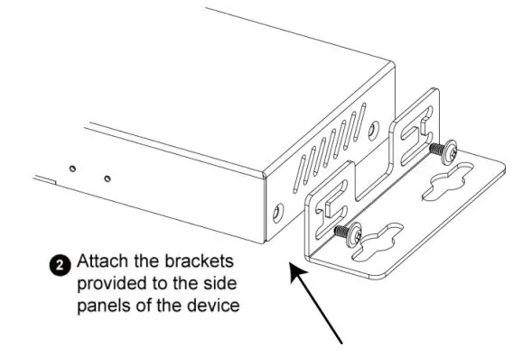 C2G41600 2-Port Hdmi® Distribution Amplifier Splitter - 4k 60hz User Manual - Mounting Bracket Installation