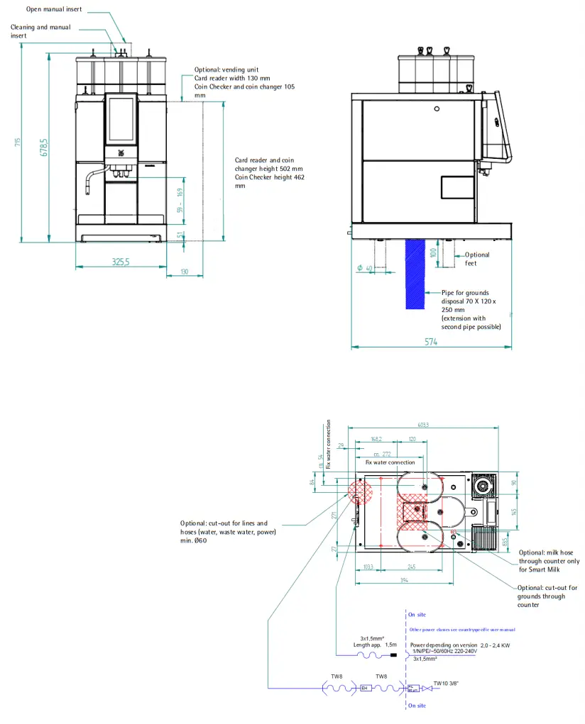 WMF 1300 S Fully Automatic Coffee Machines