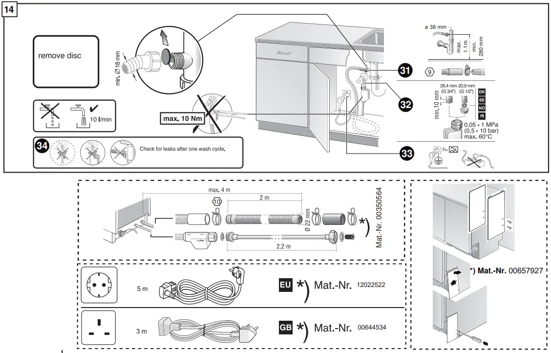 NEFF S257ECX21E Dishwasher - Fig 21