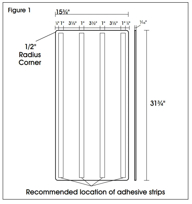 ULINE H-7856 Excel Wall Guard Stainless - fig1