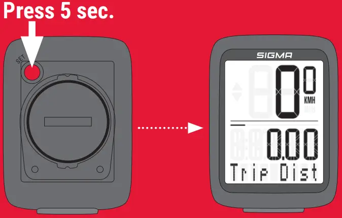 BC 10.0 WR Wired Sigma Sport Bike Computer - FIRST START