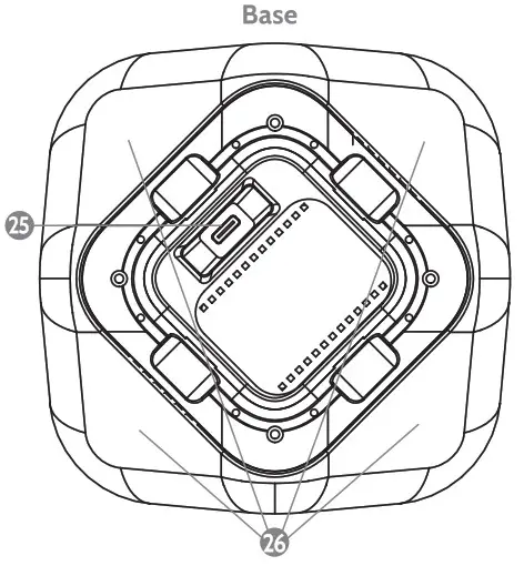 i box Astral Galaxy Projector with Wireless Speaker - controls 2