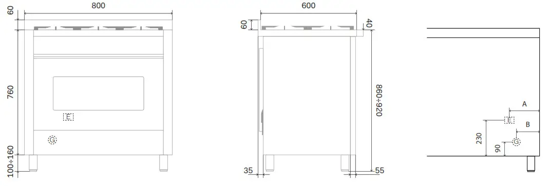 ILVE L08CWMP 80CM PRO-LINE COOKER - Oven Functions3