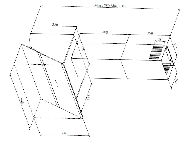 FAGOR 3CFT-605N Kitchen Extractor Hood 4