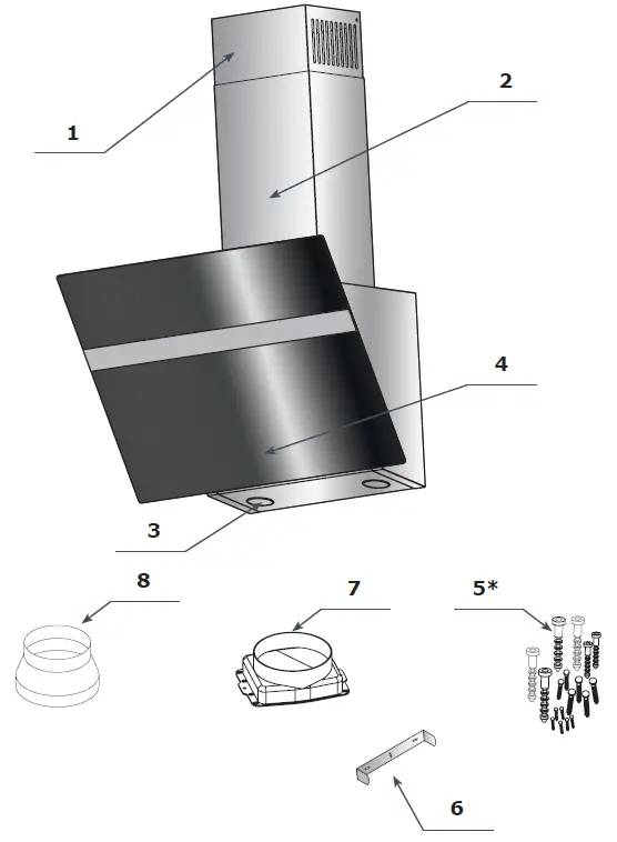 FAGOR 3CFT-605N Kitchen Extractor Hood 6