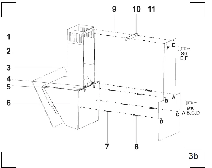FAGOR 3CFT-605N Kitchen Extractor Hood 8