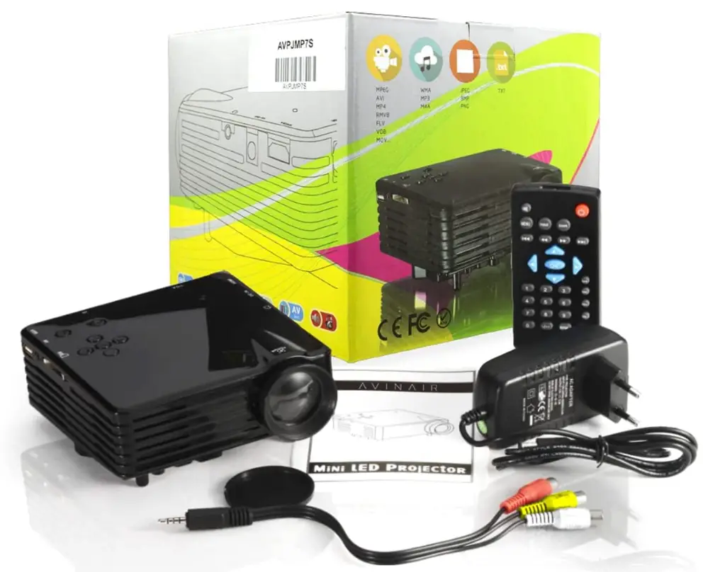 Avinair-‎AVPJ-MP7S-LED-DLP-Video-Projector-FIG-1