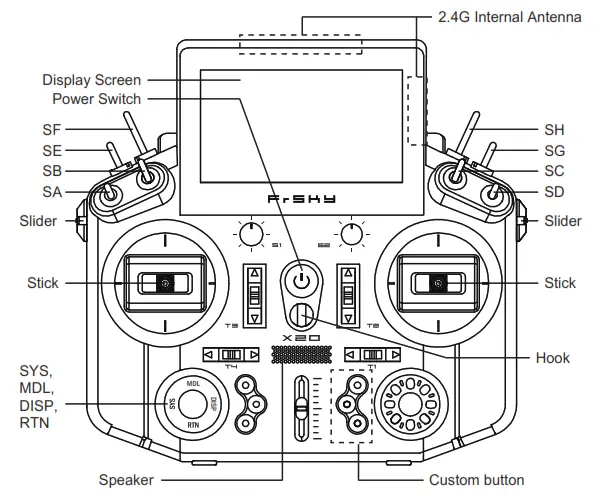 FrSky TANDEM X20 Transmitter