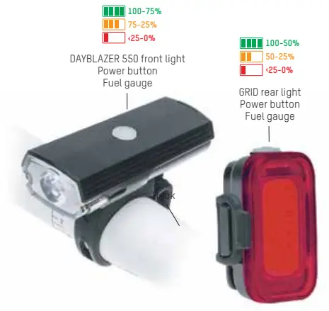 Blackburn 7149105 Dayblazer 550 Front and Grid Rear Set -
