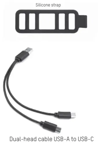 Blackburn 7149105 Dayblazer 550 Front and Grid Rear Set - head cable