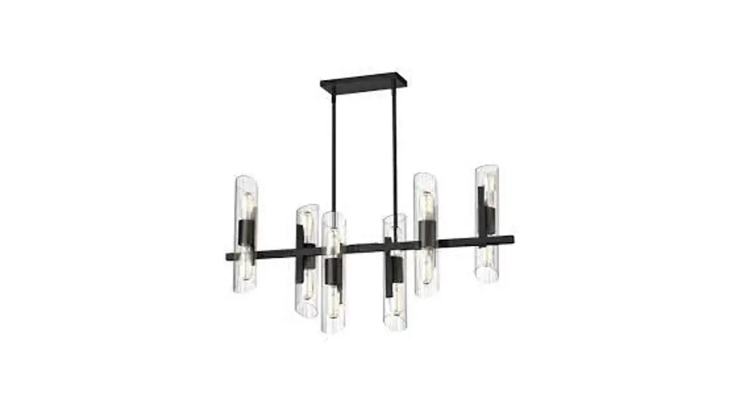 Dainolite Sam-4012hc 12 Light 40 Inch Wide Linear Chandelier Instruction Manual
