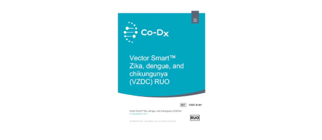Co-dx Vzdc-r-001 Vector Smart Zika Dengue And Chikungunya Ruo User Guide Co-dx Vzdc-r-001 Vector Smart Zika Dengue And Chikungunya Ruo User Guide