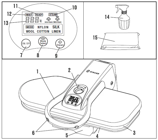 SINGER-ESP260T-Intelligent-Steam-Press-FIG-1