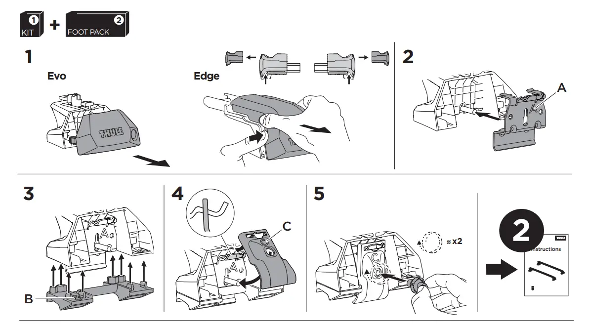 THULE-186131-Montage-Kit-Flush-Rail-3