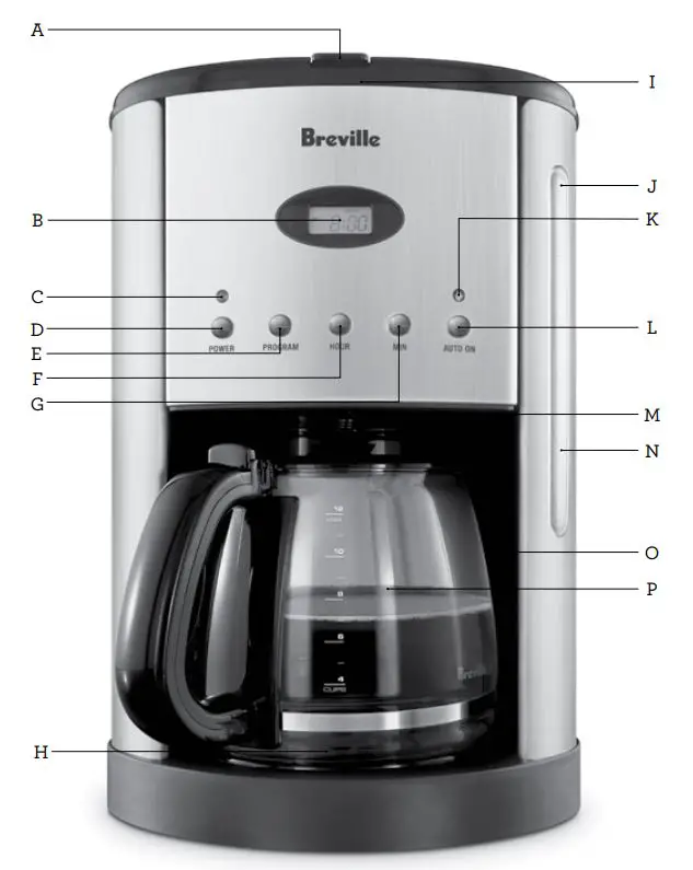 Breville BCM600 Aroma Style Electronic Instruction Manual - Product Overview