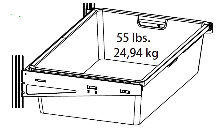Origin 21 WR2LMDK-16-W Large Mesh Drawer Kit 2