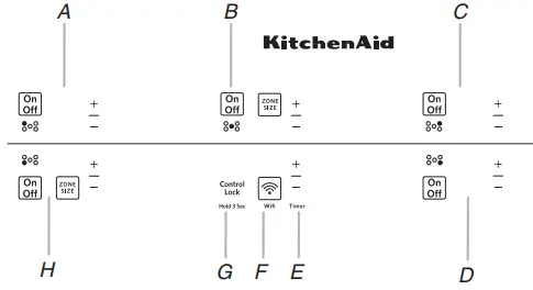 KitchenAid Touch Control and Knob Control Radiant Cooktop-10