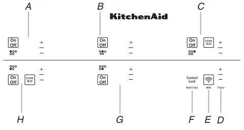 KitchenAid Touch Control and Knob Control Radiant Cooktop-9