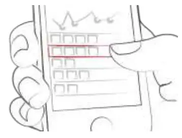 mySugr Logbook App - swipe