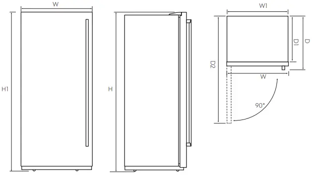 Electrolux EFB4204A-S Single Door Freezer-FIG2