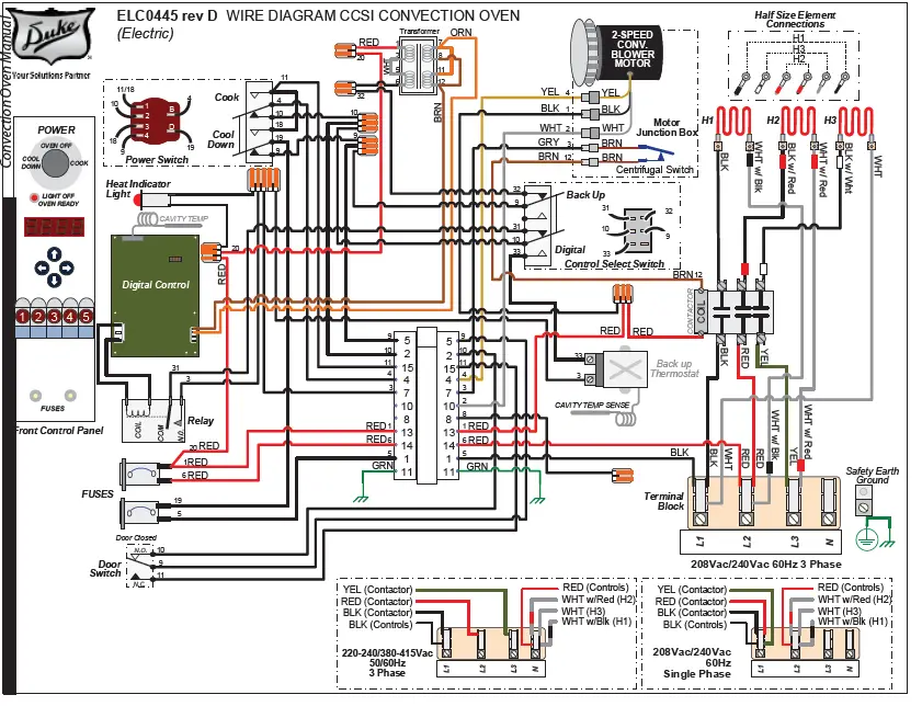Duke-59-E3P Electric-Half-Size-Convection-Oven-14