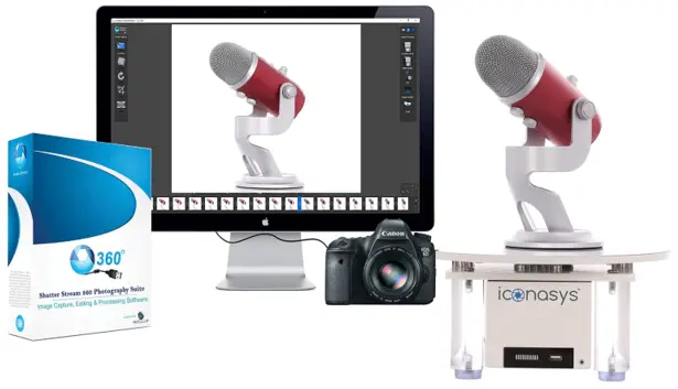 iconasys 360 Turntable with Shutter Stream 360 Video Software