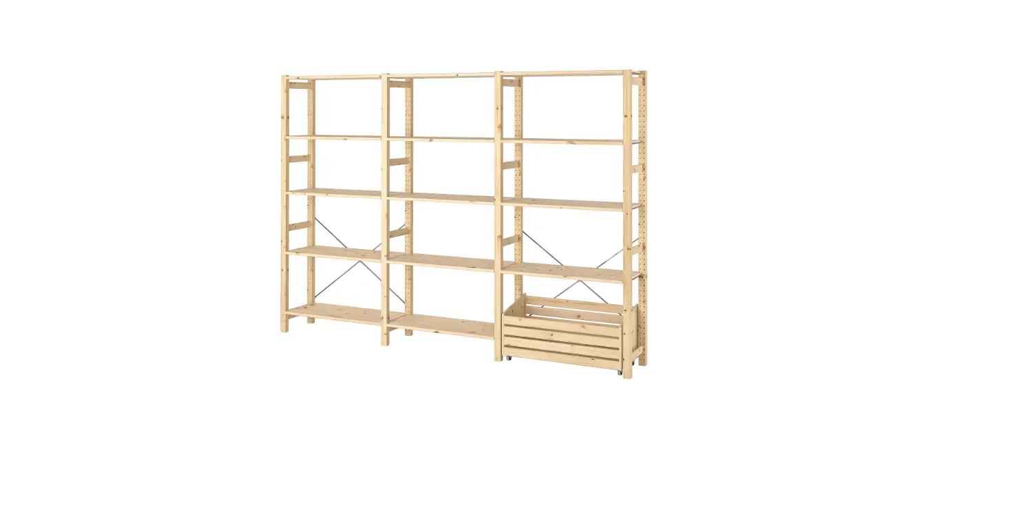 Ikea 994.017.58 Ivar Shelving Unit With Storage Box User Guide