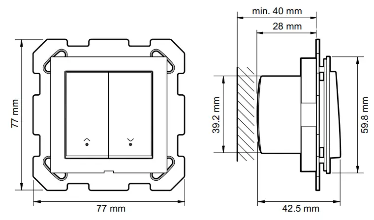 niko 101-72311-41 Zigbee Connected Motor Control - Figure 1