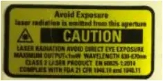 Caution - Avoid Exposure