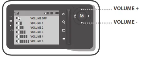 Tommee Tippee 1094S Digital Video Monitor - ADJUSTING VOLUME