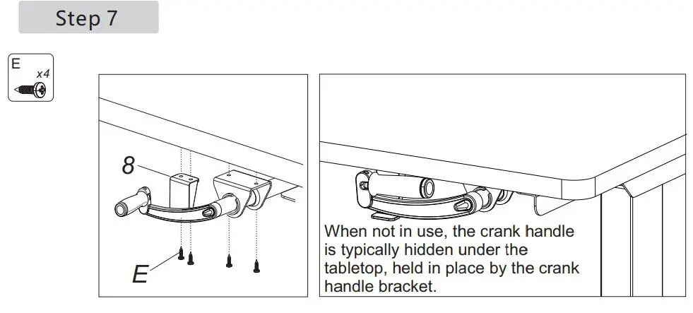 euroseats BUR.SLI Crank adjustable sit-stand frame 75 Installation Guide - Installation Step 7