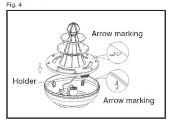 Homedics WFL-NPLI EnviraScape Old Napoli - Changing light bulb Fig 4