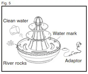 Homedics WFL-NPLI EnviraScape Old Napoli - Homedics WFL-NPLI EnviraScape Old Napoli - Changing light bulb Fig 5