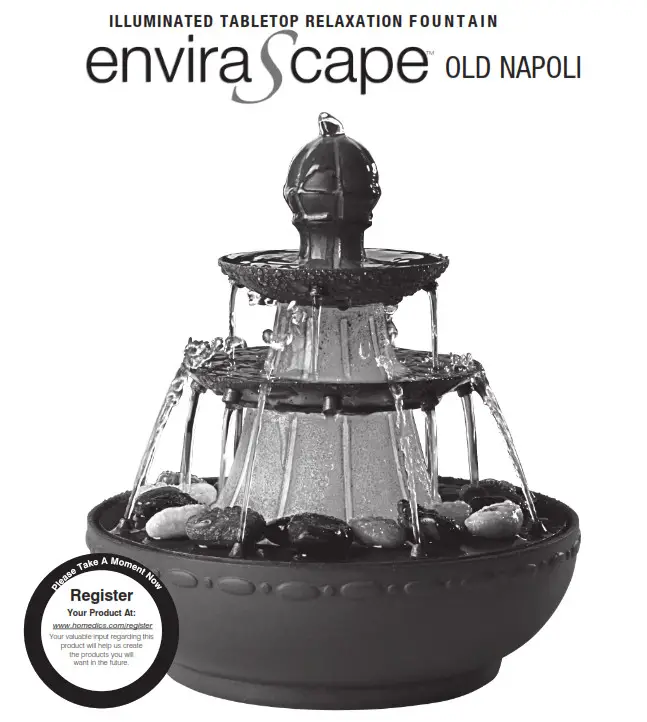 Homedics WFL-NPLI EnviraScape Old Napoli