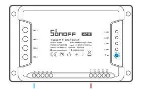 SONOFF 4CHPRO 4 Gang WiFi Smart- Power on