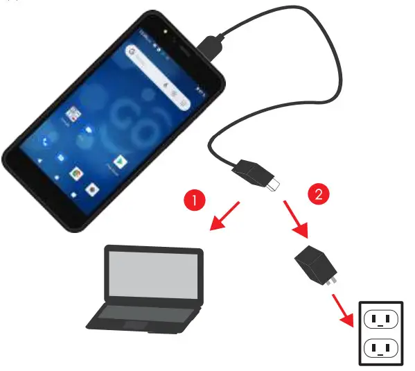 maxwest ASTRO 5X Smartphone - battery