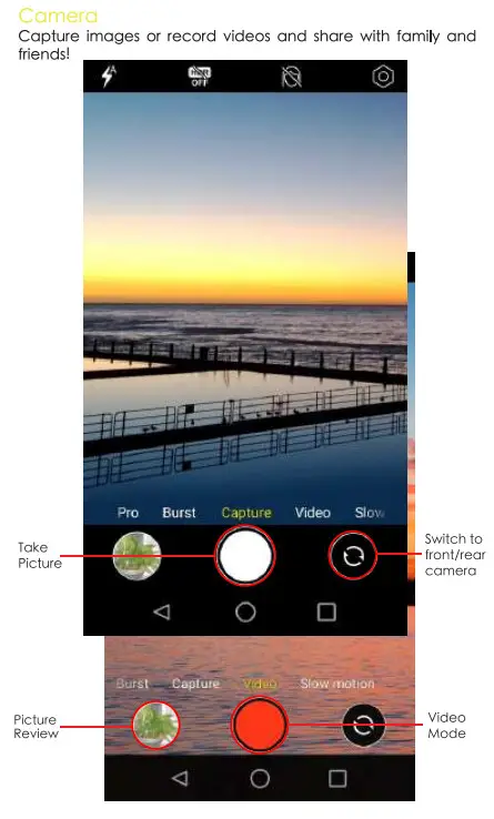 maxwest ASTRO 5X Smartphone - camera
