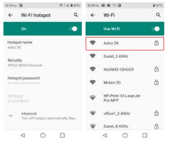 maxwest ASTRO 5X Smartphone - wifi