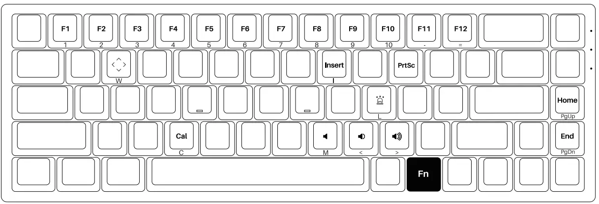 AKKO 3068 Bluetooth 5 0 Mechanical Keyboard - HotKeys