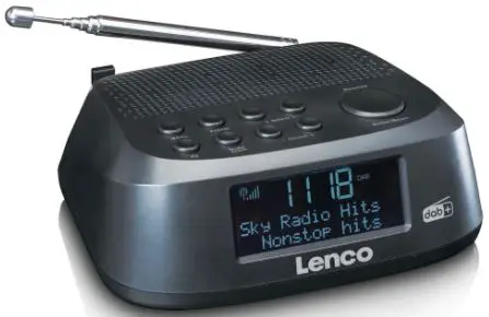 Lenco CR-605 Alarm Clock with DAB+ and FM Clock Radio