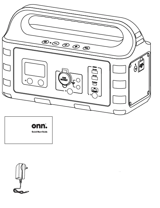 onn PH2222 Portable Power Hub fig1