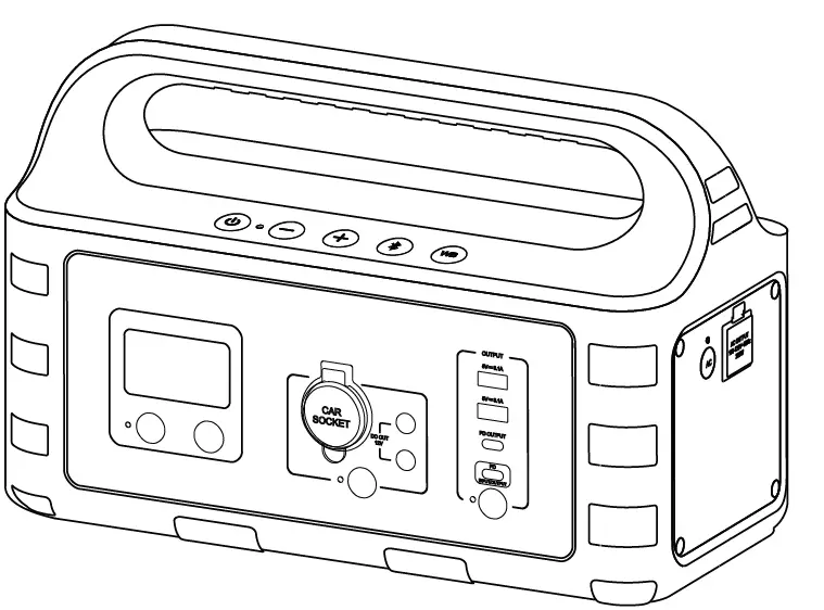 onn PH2222 Portable Power Hub fig2