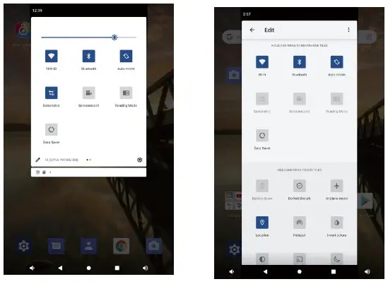 CASA DUARTE SRL MD1063B Tablet PC- Quick Settings