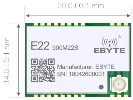 EBYTE E22 900M22S SX1262 868 915MHz SPI SMD LoRa Module