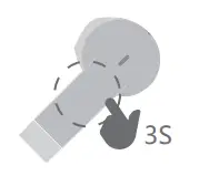 Yibai Science Technology X BOAT True Wireless Earphones - Method two