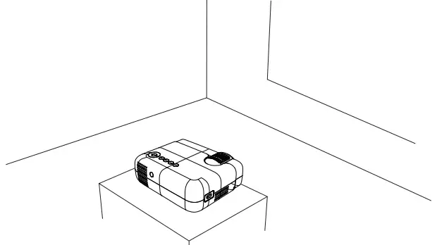 ABOX GC357 Projector - placament