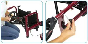 VIVE MOBILITY MOB1018 Wheelchair Rollator - assembly 3