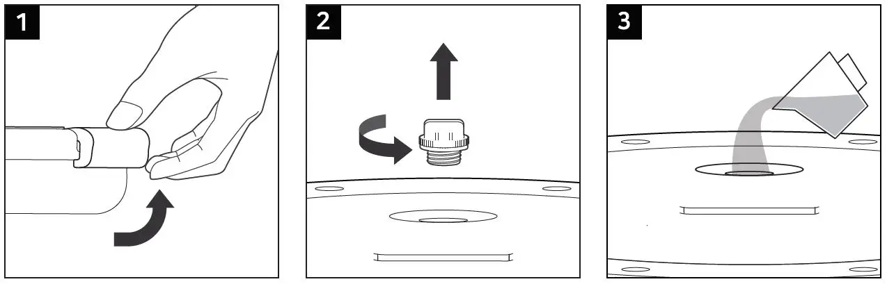Water injection and washing.