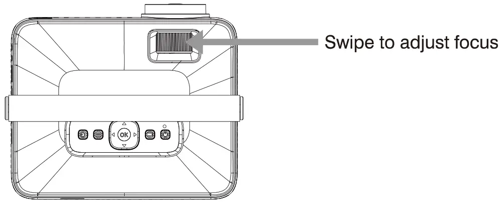 FANGOR F 601 Full HD Projector - adjust focus
