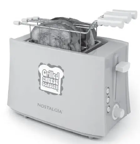 NOSTALGIA HDT900RD Grilled Cheese Sandwich Toaster